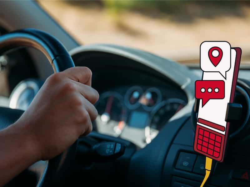 Man driving