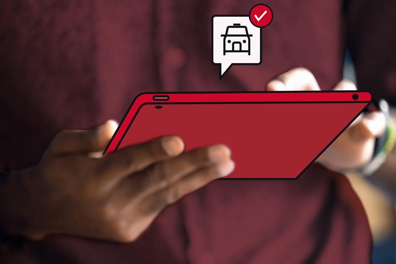 Un esempio di gestione di viaggi di lavoro su un BTS, tramite tablet.
